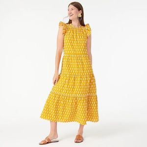 Brand New J. Crew Tiered Cotton Voile Dress